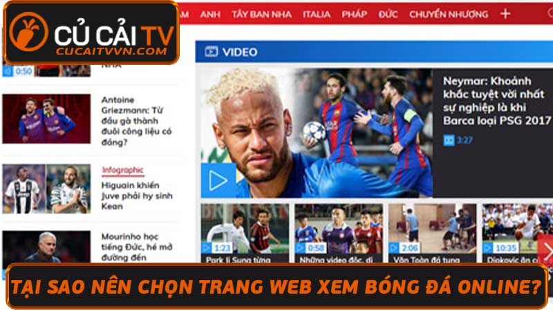 Top 10 Trang Web Xem Bóng Đá Online Miễn Phí Chất Lượng Cao